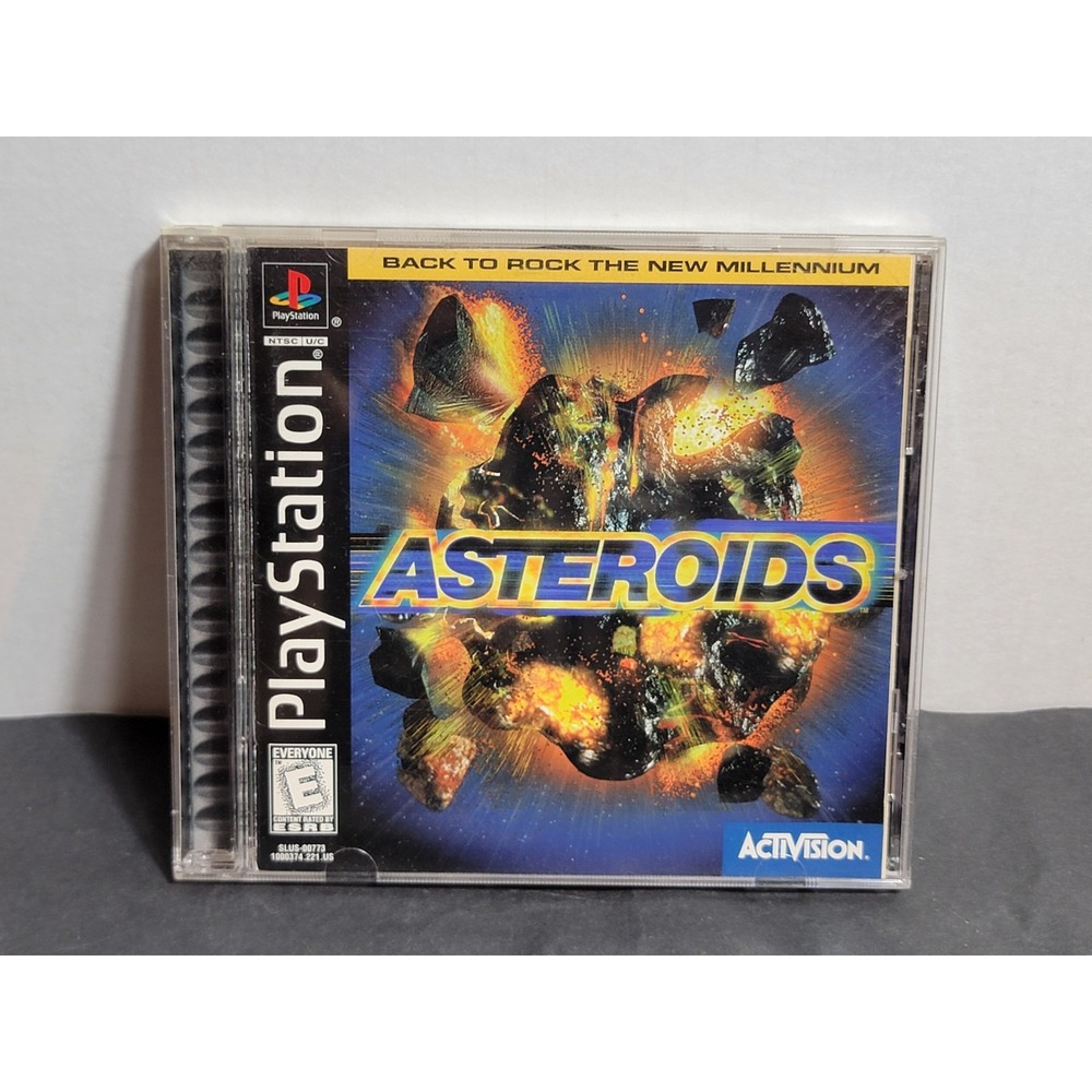 Asteroids PS1 Sony PlayStation 1 1998 Activision Shooter SLUS-00773 Complete